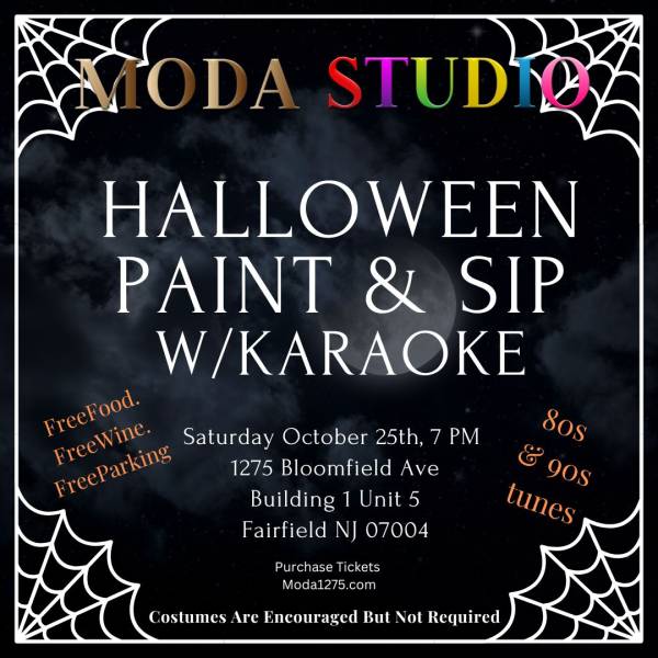 HALLOWEEN Paint and Sip with Karaoke Saturday October 25th 7pm