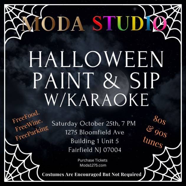 HALLOWEEN Paint and Sip with Karaoke Saturday October 25th 7pm