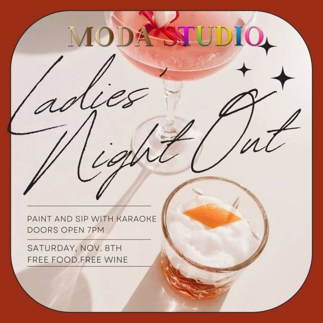 Ladies Night Paint and Sip with Karaoke Nov. 8th 7pm