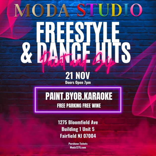 FREESTYLE Paint and Sip with Karaoke Nov. 21st 7pm
